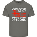 Come to the Welsh Side Dragons Wales Rugby Mens Cotton T-Shirt Tee Top Charcoal