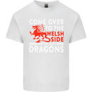 Come to the Welsh Side Dragons Wales Rugby Mens Cotton T-Shirt Tee Top White