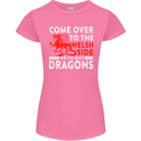 Come to the Welsh Side Dragons Wales Rugby Womens Petite Cut T-Shirt Azalea