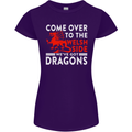 Come to the Welsh Side Dragons Wales Rugby Womens Petite Cut T-Shirt Purple