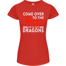 Come to the Welsh Side Dragons Wales Rugby Womens Petite Cut T-Shirt Red