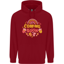 Coming Soon New Baby Pregnancy Pregnant Childrens Kids Hoodie Red
