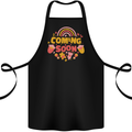 Coming Soon New Baby Pregnancy Pregnant Cotton Apron 100% Organic Black