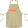 Coming Soon New Baby Pregnancy Pregnant Cotton Apron 100% Organic Khaki