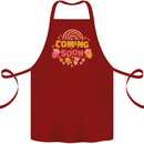 Coming Soon New Baby Pregnancy Pregnant Cotton Apron 100% Organic Maroon