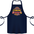 Coming Soon New Baby Pregnancy Pregnant Cotton Apron 100% Organic Navy Blue