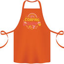 Coming Soon New Baby Pregnancy Pregnant Cotton Apron 100% Organic Orange