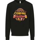 Coming Soon New Baby Pregnancy Pregnant Kids Sweatshirt Jumper Black
