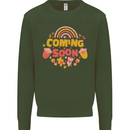 Coming Soon New Baby Pregnancy Pregnant Kids Sweatshirt Jumper Forest Green