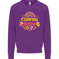 Coming Soon New Baby Pregnancy Pregnant Kids Sweatshirt Jumper Purple