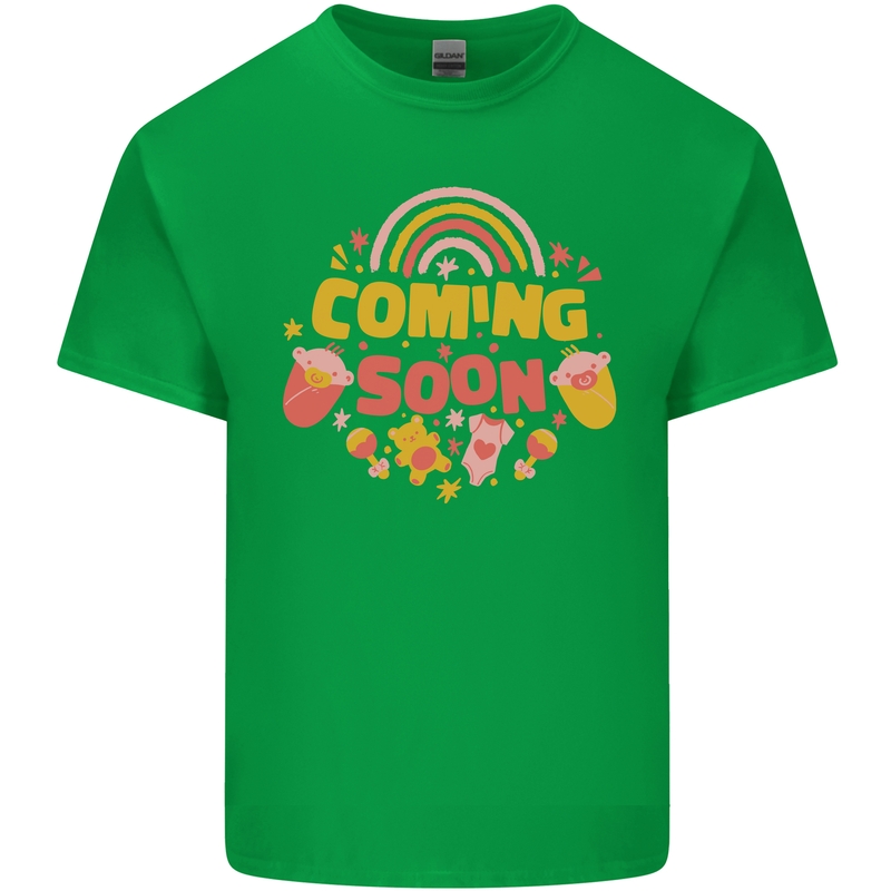 Coming Soon New Baby Pregnancy Pregnant Kids T-Shirt Childrens Irish Green