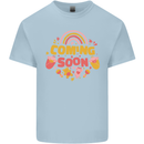 Coming Soon New Baby Pregnancy Pregnant Kids T-Shirt Childrens Light Blue