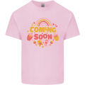 Coming Soon New Baby Pregnancy Pregnant Kids T-Shirt Childrens Light Pink