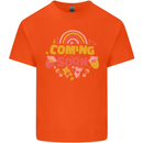 Coming Soon New Baby Pregnancy Pregnant Kids T-Shirt Childrens Orange