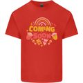 Coming Soon New Baby Pregnancy Pregnant Kids T-Shirt Childrens Red