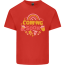 Coming Soon New Baby Pregnancy Pregnant Kids T-Shirt Childrens Red