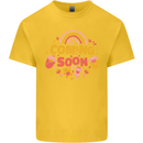 Coming Soon New Baby Pregnancy Pregnant Kids T-Shirt Childrens Yellow