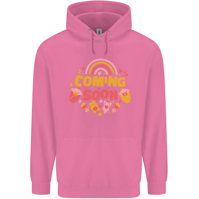 Coming Soon New Baby Pregnancy Pregnant Mens 80% Cotton Hoodie Azelea