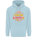 Coming Soon New Baby Pregnancy Pregnant Mens 80% Cotton Hoodie Light Blue