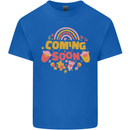 Coming Soon New Baby Pregnancy Pregnant Mens Cotton T-Shirt Tee Top Royal Blue