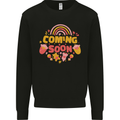 Coming Soon New Baby Pregnancy Pregnant Mens Sweatshirt Jumper Black