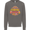 Coming Soon New Baby Pregnancy Pregnant Mens Sweatshirt Jumper Charcoal