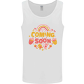 Coming Soon New Baby Pregnancy Pregnant Mens Vest Tank Top White