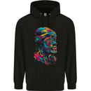 Cool African Head With Headphones Childrens Kids Hoodie Black