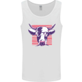 Cool Cow Bull With Glasses Mens Vest Tank Top White