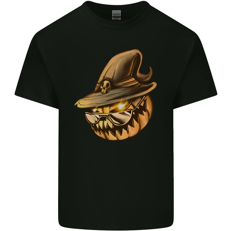 Cool Pumpkin Halloween Kids T-Shirt Childrens Black