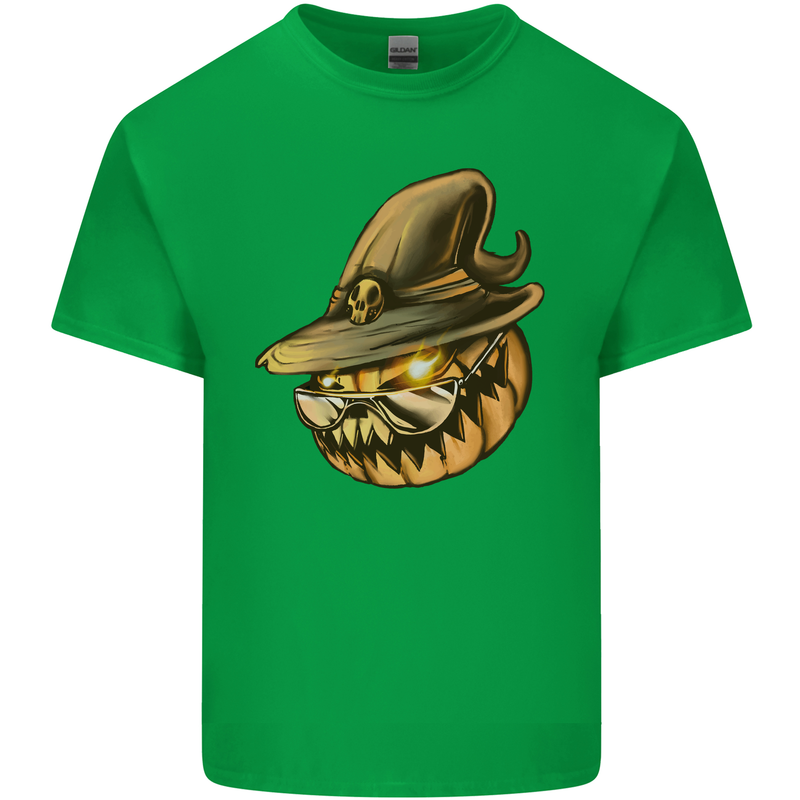 Cool Pumpkin Halloween Kids T-Shirt Childrens Irish Green