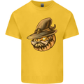 Cool Pumpkin Halloween Kids T-Shirt Childrens Yellow