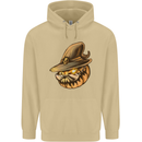 Cool Pumpkin Halloween Mens 80% Cotton Hoodie Sand