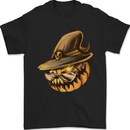 Cool Pumpkin Halloween Mens T-Shirt 100% Cotton Black