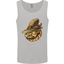 Cool Pumpkin Halloween Mens Vest Tank Top Sports Grey