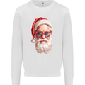 Cool Santa Summer Christmas Vibes Kids Sweatshirt Jumper White