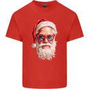 Cool Santa Summer Christmas Vibes Kids T-Shirt Childrens Red