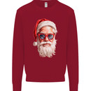 Cool Santa Summer Christmas Vibes Mens Sweatshirt Jumper Red