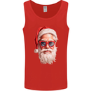 Cool Santa Summer Christmas Vibes Mens Vest Tank Top Red