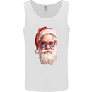 Cool Santa Summer Christmas Vibes Mens Vest Tank Top White