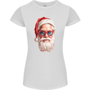 Cool Santa Summer Christmas Vibes Womens Petite Cut T-Shirt White