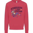 Cordless & Proud Rock Climbing Monkey Kids Sweatshirt Jumper Heliconia
