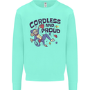 Cordless & Proud Rock Climbing Monkey Kids Sweatshirt Jumper Peppermint