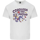 Cordless & Proud Rock Climbing Monkey Kids T-Shirt Childrens White