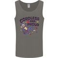 Cordless & Proud Rock Climbing Monkey Mens Vest Tank Top Charcoal
