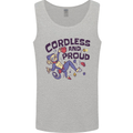 Cordless & Proud Rock Climbing Monkey Mens Vest Tank Top Sports Grey