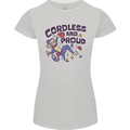 Cordless & Proud Rock Climbing Monkey Womens Petite Cut T-Shirt Sports Grey