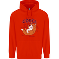 Corgi Anatomy Dog Childrens Kids Hoodie Bright Red