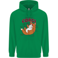Corgi Anatomy Dog Childrens Kids Hoodie Irish Green