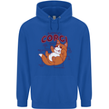 Corgi Anatomy Dog Childrens Kids Hoodie Royal Blue